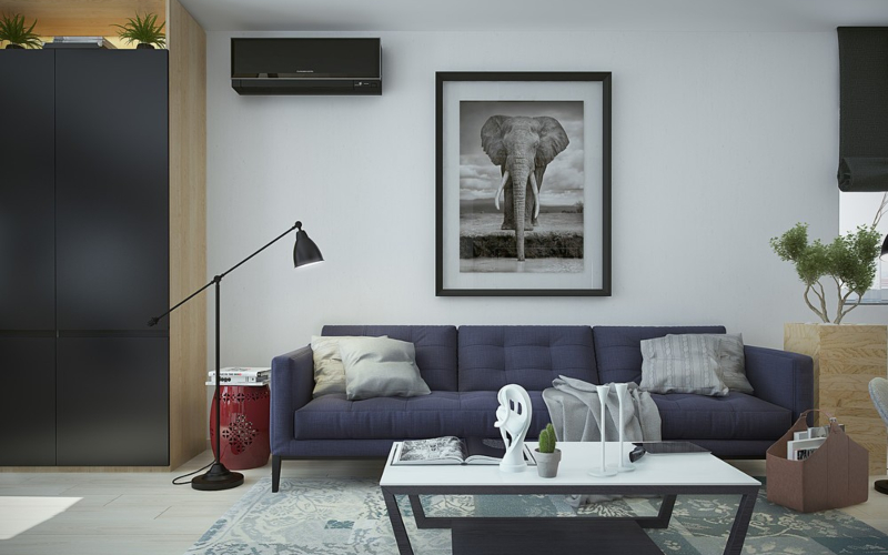 How to arrange a small one-bedroom apartment?