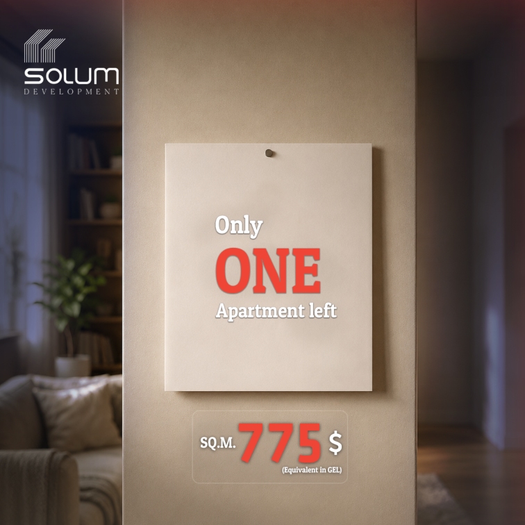 Square meter for $775 (equivalent in GEL)!